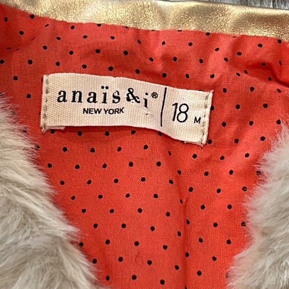Faux Fur Anais & I Grey Vest Size 18 months - Picture 2 of 4